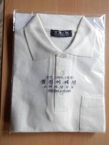 TEX DACAKURA　　半袖　　ポロシャツ　　アイボリー　　Ｌサイズ　　新品　未使用品　タグ付き　ビニール袋入り 
