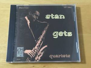 Stan Getz Quartets 輸入盤CD 検:スタンゲッツ Jazz Sax Swing Jump Blues Jive Lester Young Stan Kenton Jimmy Dorsey Benny Goodman