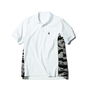 SOPHNET. CAMOUFLAGE SIDE PANEL POLO / soph uniform experiment ソフネット白S