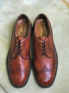 1950's～60's 未使用 アバクロンビー＆フィッチ アメリカ製 革靴 v-cleat レザーシューズ ビジネスシューズ アバクロ ウィングチップ紳士靴