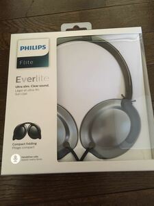 新品　PHILIPS フィリップス Flite EVERLITE ヘッドホン　ヘッドフォン　ダーククロム　SHL4805DC