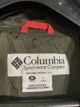 90's ヴィンテージ　Columbia Sportswear Company コロンビア　バイカラハーフジップ　プルトップパーカージャケット　赤×黒　USA M_画像7