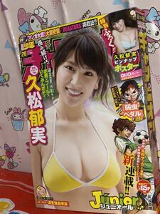 ☆週刊少年チャンピオン 2018年No.28 水着×プール×いくみんボディ 巻頭グラビア 久松郁実 付録 ピンナップポスター 次号予告 中井りか