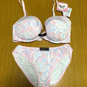 アンテシュクレ　intesucre E75 ブラジャー　ショーツ　セット　花柄　モデルブラ