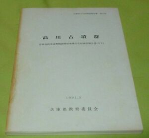 高川古墳群　兵庫県教育委員会埋蔵文化財調査事務所 編　兵庫県教育委員会　/　兵庫県　三田　古墳　古墳群