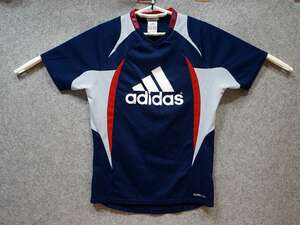 アディダス adidas サッカー フットサル USED美品 半袖 プラクティスシャツ Tシャツ SIZE:S カラー:紺系 ベストバイ