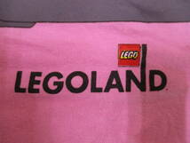 ☆1833【送料無料】LEGO レゴ 半袖 Tシャツ キッズ 女の子 9-10 130相当 ピンク イレギュラーヘム ロールアップ袖 プリント ラメ 綿100％_画像3