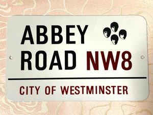 希少！The Beatles好き必見　Abbey Road 看板 公式グッズ