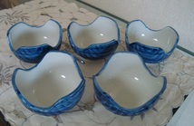 小鉢　鉢　食器　和食器　ブルー　陶東　5個　セット_画像1