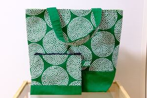 ハンドメイド トートバッグ ポーチ付き 北欧