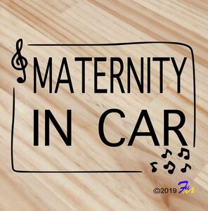 MATERNITY IN CAR15 sticker all 28 color #mFUMI