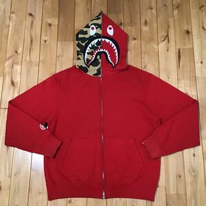 ★青山限定★ シャーク パーカー Mサイズ shark full zip hoodie a bathing ape bape エイプ ベイプ アベイシングエイプ 迷彩 1st camo 323