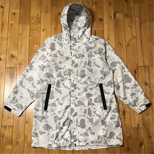 SPACE CAMO LONG HOODIE JACKET Lサイズ a bathing ape BAPE エイプ ベイプ アベイシングエイプ パーカー ジャケット 迷彩 white