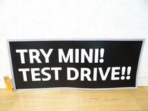 非売品 ミニクーパー MINI TRY MINI! TEST DRIVE!! 試乗 マグネット テストドライブ 広告_画像1