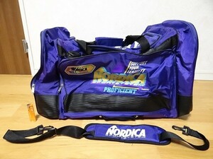 希少 90年代 ビンテージ NORDICA SPORTSYSTEM スキー スノボー 遠征 ノルディカ ボストンバッグ スポーツバッグ 登山 旅行 レトロ 当時物