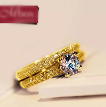 リング　指輪　女性　ホワイトブライダル　ファッション　シルバーカラー　ゴールド　結婚指輪　ジュエリー　エンゲージリング　女性用_画像4