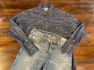 J308TC メンズ パンツ ブーツカット ♪ DIESEL ディーゼル スリム 細身 ジーンズ デニム インディゴ 小さいサイズ / W27 送料520円