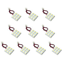 10個セット●● 12V SMD9連3×3 LED 基板 端子形状T10×39mm 3チップ総発光数27発 ルームランプ ホワイト_画像1