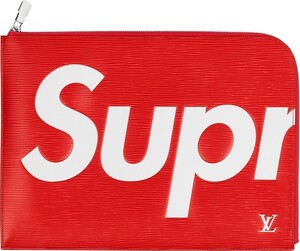 国内正規 新品 LOUIS VUITTON ルイヴィトン SUPREME シュプリーム M67722 エピ ポシェットジュール GM クラッチバッグ 赤