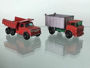 送料無料　当時物　マッチボックス　ダンプカー　トラック　ミニカー　セット　MATCHBOX DUMPER TRUCK