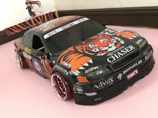 送料無料　ラジコン　ボディ　1/10 トヨタ　チェイサー　トムス　JZX100 エッソ　レースカー　TOYOTA CHASER TOMS ESSO