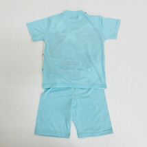 新品13936 スヌーピー　水色ライトブルー半袖光るパジャマ蓄光半袖パジャマ　120cm ハーフパンツセット　キッズ　ジュニアパジャマ夏用_画像4