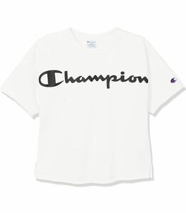 新品13900 チャンピオンchampion 110cm 白ホワイト　ドロップショルダー　半袖Tシャツ　ワイドシルエット　ガールズ　ボーイズ