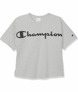 新品13904 チャンピオンchampion 100cm グレー　ドロップショルダー　半袖Tシャツ　ワイドシルエット　ガールズ　ボーイズ
