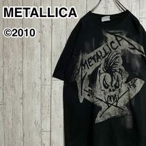 ☆送料無料☆ Hanes ヘインズ METALLICA メタリカ バンTシャツ Mサイズ プリント 2010 21-164_画像1