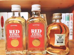 希少 非売品 終売 ニッカ オールモルト見本ラベル ミニボトル 50ML サントリー レッド【Nikka Whisky All Malt】 Suntory whiskey