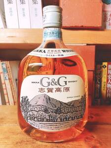 1969年G&G発売1周年記念!! 志賀高原ラベル G&G白びん 特級表記有 未開栓 検:山崎25年/白州25年/響30年/竹鶴25年/秩父10年/余市20年/軽井沢