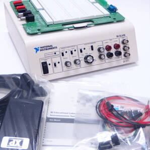 ナショナルインスツルメンツ/NI ELVIS/工学実験用ステーション/本体/説明書/配線材数種/電子部品多数/新同/送料無料/National Istruments/