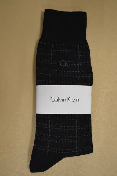 新品　未使用　タグ付き　男性　CALVIN KLEIN　カルバンクライン　綿混ソックス　　日本製　　送料無料