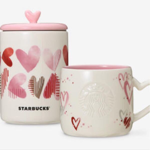 新品 スタバ バレンタイン 2019 キャニスター & マグカップ 2個セット