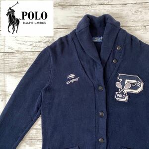  Polo Ralph Lauren letter do college cardigan sweater knitted old clothes men's lady's 