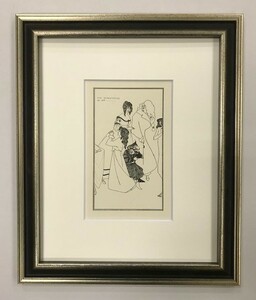 [ специальная цена ] {o-b Lee * Via z Lee } оригинал линия блок THE REPENTANCE OF MRS 1900 год AUBREY BEARDSLEY