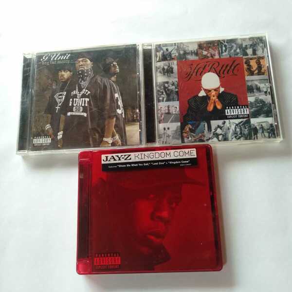 送料無料】洋楽hiphopCD3枚セット g-unit-beg for mercy/ja rule-pain is love/jay-z-kingdom come アメリカNYヒップホップラッパーラップ