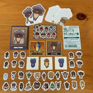 o..... nameko cultivation kit seal sticker memory etc. 42 pieces set 1 sheets addition image 10. please confirm it total 43 pieces set unused goods free shipping 