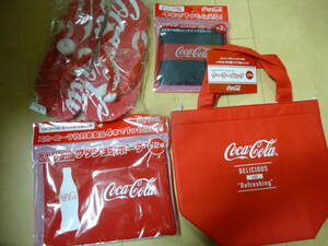 非売品コカ・コーラ　ビーチサンダルLサイズ（２６～２８ｃｍ）など　コカ・コーラグッズ　計４点セット