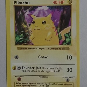 英語版 海外ポケカ 初期 シャドウレス シャドーレス ピカチュウ Pikachu