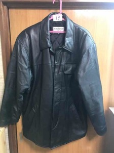 ・19・MARIO BUTTI MILANO ラムレザー 革ジャケット 革コート 羊革 皮ジャケット 皮コート Mサイズ 黒