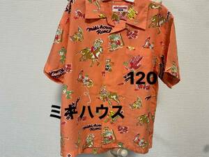* beautiful MIKIHOUSE Miki House short sleeves shirt 120aro is colorful *