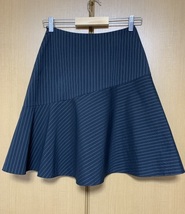 M'S GRACY【エムズグレイシー】リボン付き ストライプ スカート サイズ36_画像2