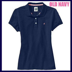 OLD NAVY Women's Stretch Pique Polos o-15／オールドネイビー　レディース　ポロシャツ　ネイビー