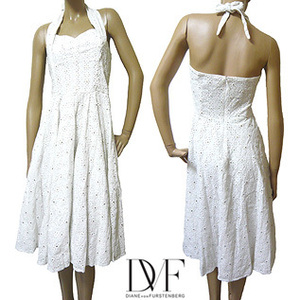 DIANE von FURSTENBERG Halterneck Sun Dress　diane-3／ダイアン フォン ファステンバーグ　ホルターネック　コットンワンピース