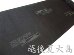 夏物 正絹紬小紋生地 ro161 粋な越後夏大島物語 新品 送料込み