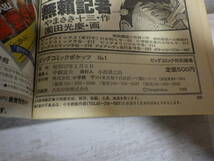 古い、ビッグコミックポケッツ　No.1　ビッグコミック特別編集　小学館 昭和５７年１月５日 発行 定価５００円 　送料込みです。_画像10