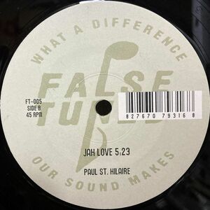 【GER盤/12/レゲエ】Paul St. Hilaire / Peculiar ■ False Tuned / FT-005