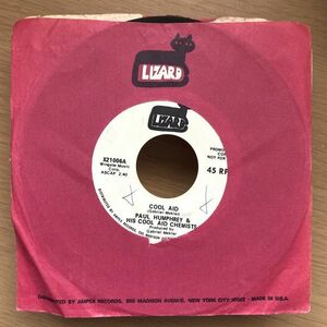 [US record /7/ white promo ]Paul Humphrey & His Cool Aid Chemists / Cool Aid w/ Detroit # Lizard / X21006