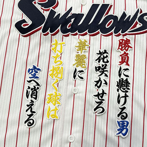 【メール便送料無料】東京 ヤクルト スワローズ 刺繍ワッペン 内川 応援歌 白 /内川聖一/swallows/応援/刺繍/ユニホーム